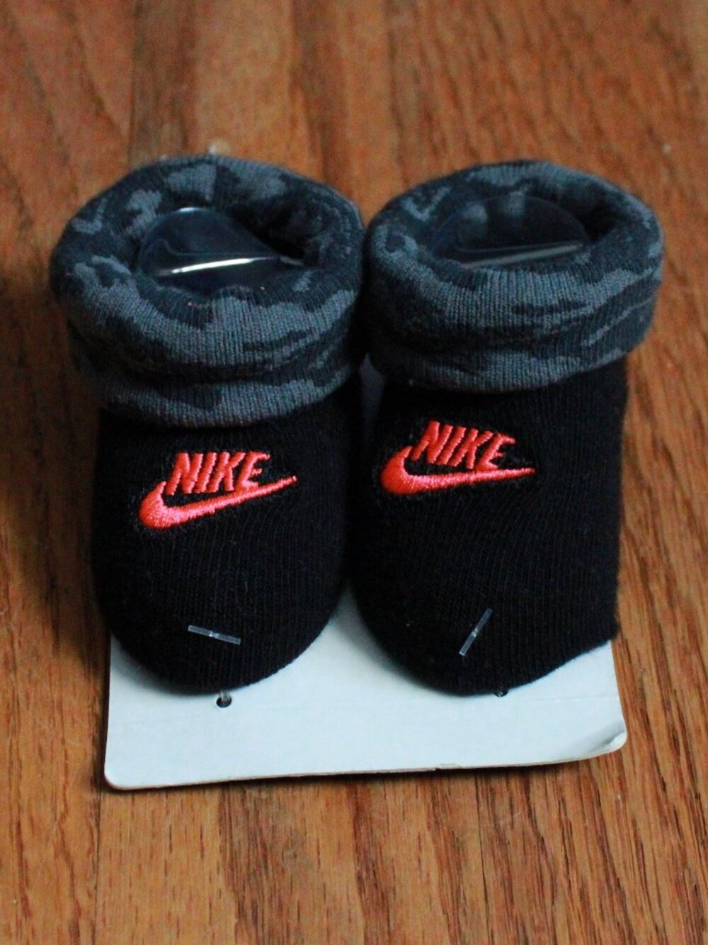 Nike Camo Print Trim Infant Bootie Socks